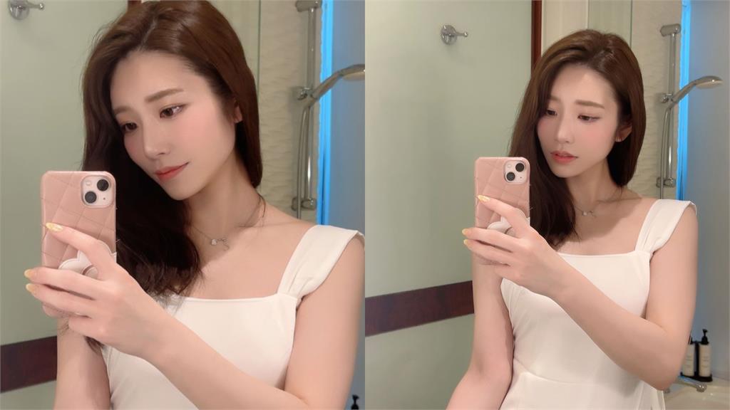 河北彩伽鏡中反射真面目。（圖／翻攝IG@saika_kawakita__official）