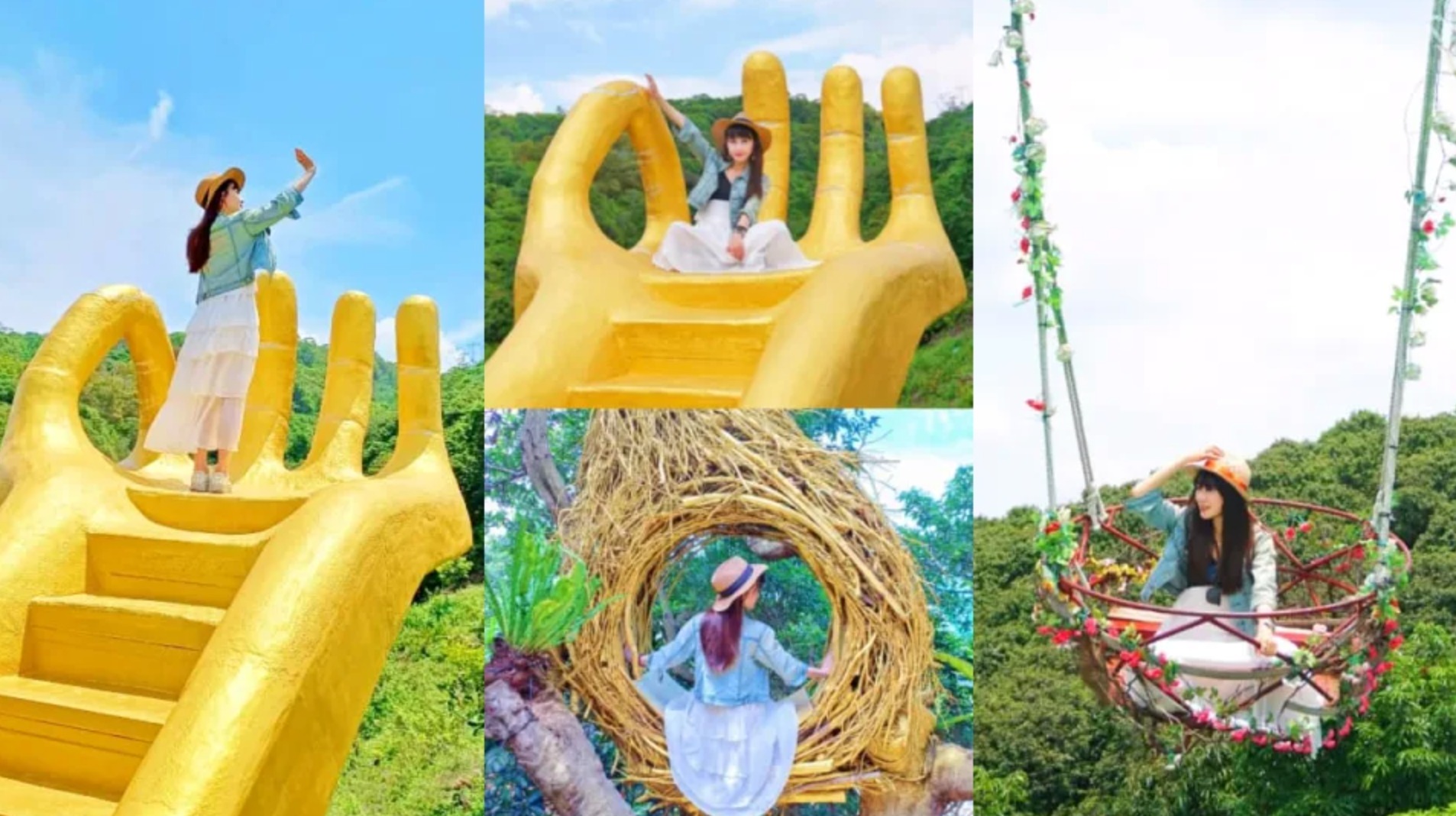 ▲人氣景觀餐廳推出全新打卡點「巨型黃金佛手」，這樣的景觀免飛越南也看得到！（圖片來源：IG@bruce570318）