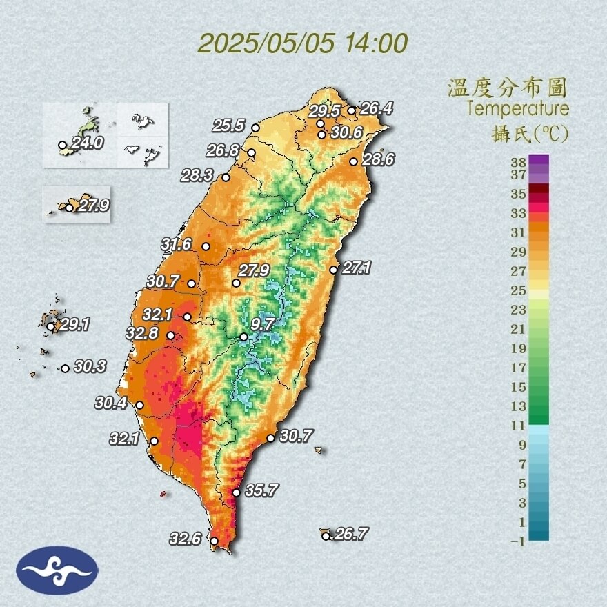 台東飆37.4度熱浪來襲 6日首波鋒面報到 中北部留意大雨與溫差