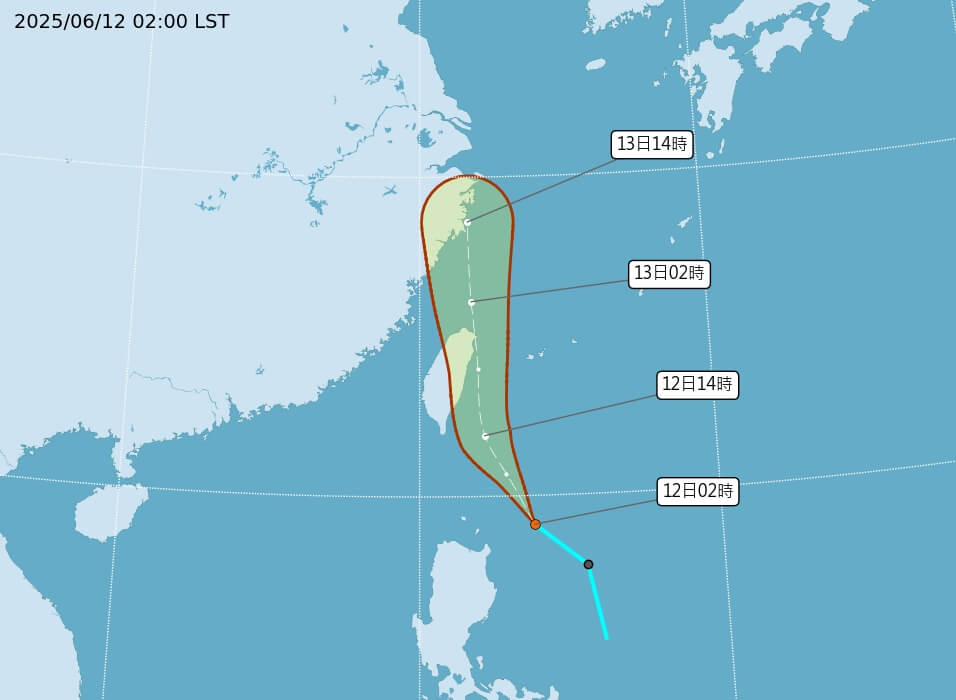 熱帶性低氣壓朝台灣接近　花東明天要留意局部大雨、強風浪來襲