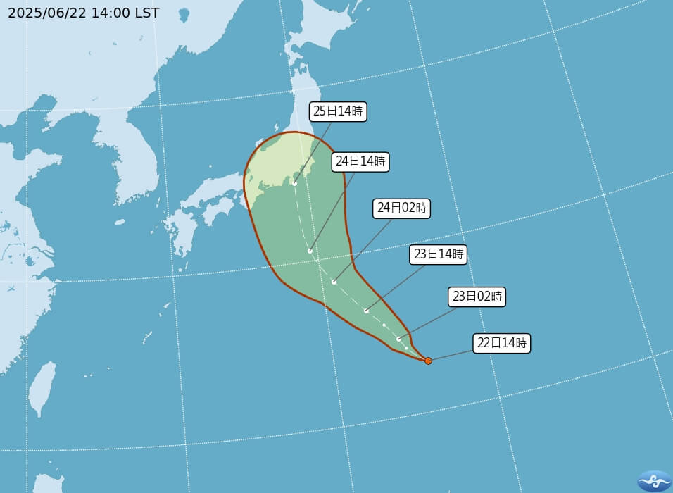 熱帶低壓TD03有望成颱風聖帕！路徑朝日本移動、台灣天氣轉雷陣雨