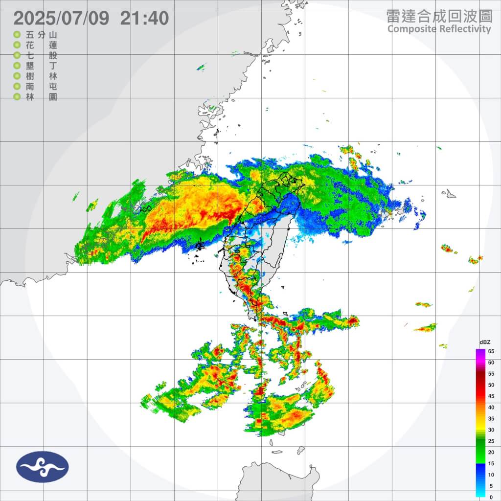 南部今晚至明晨大豪雨警戒！氣象署：滿潮時段沿海恐淹水