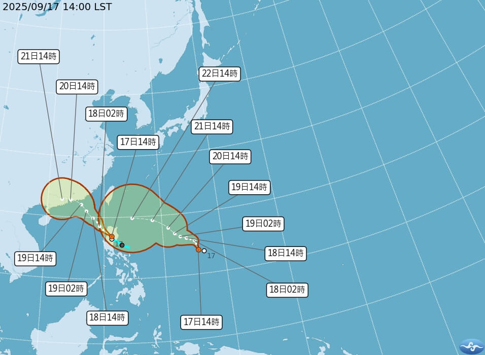 颱風米塔、樺加沙接連生成!最快21日晚間恐發海警、23日最靠近台灣